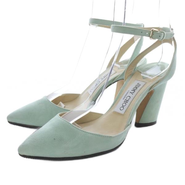ジミーチュウ JIMMY CHOO スエード ポインテッドトゥ サンダル