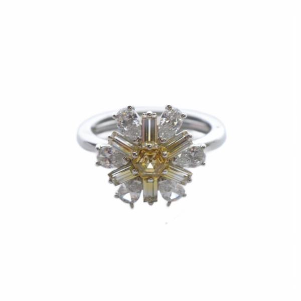 スワロフスキー SWAROVSKI gema ミックスカット フラワー リング