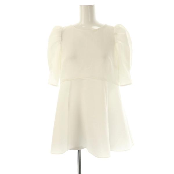 アナイ ANAYI 24SS サッカーストレッチペプラム ブラウス 半袖