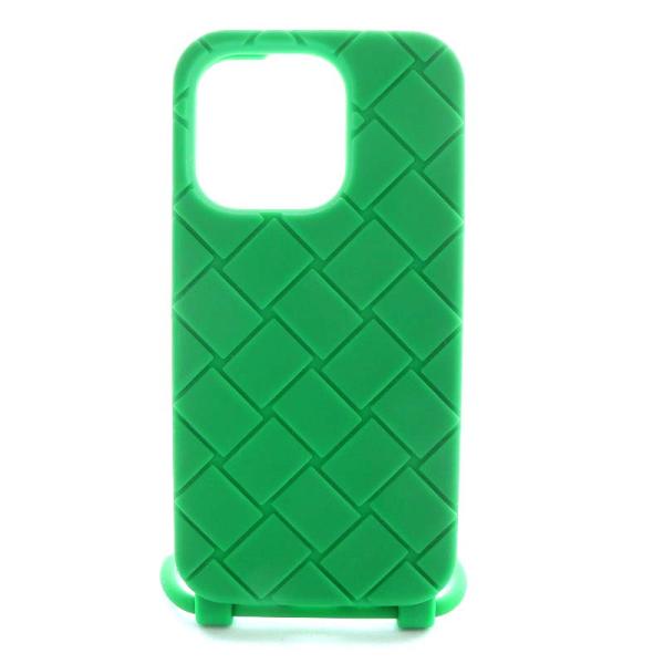 BOTTEGA VENETA グリーンシリコンケース BOTTEGA VENETA ボッテガヴェネタ スマホケース iPhoneケース