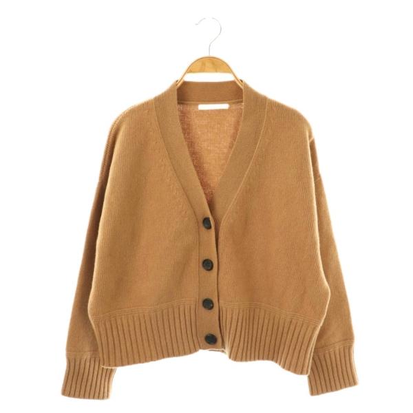 新品未使用　マカフィー　トゥモローランド　ニット　ガウンカーディガン　ブラウンS 60%OFF【CAMBIO(カンビオ)】ショールカラーケーブルロングガウン