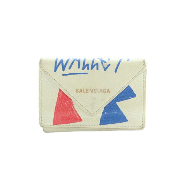 BALENCIAGA（バレンシアガ） 財布 三つ折り 小銭入れ ペーパーミニ