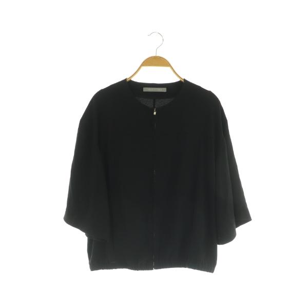 美品 セオリーリュクス Flow Primie ブルゾン ブラック 38 M theory luxe（セオリーリュクス） theory luxe 24SS Flow Primie