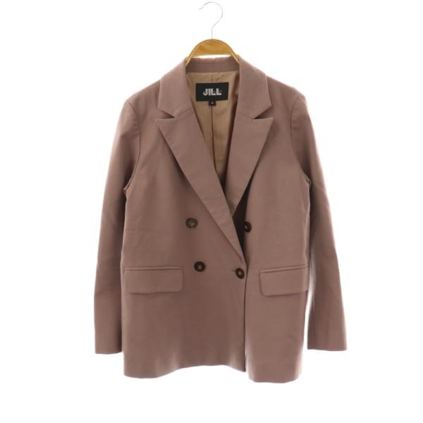 新品　JILL STUART ブラウン レザージャケット S ジルバイジルスチュアート JILL by JILLSTUART オータムグレンチェック