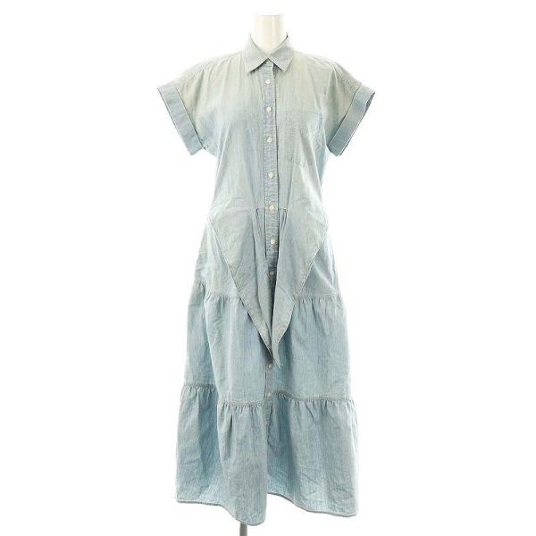 ローレンラルフローレン LAUREN RALPH ティアード デニムシャツ