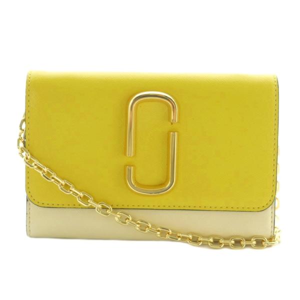 マークジェイコブス スナップショット チェーンウォレット チェーンバッグ 黄色 MARC JACOBS - マークジェイコブス スナップショット チェーン