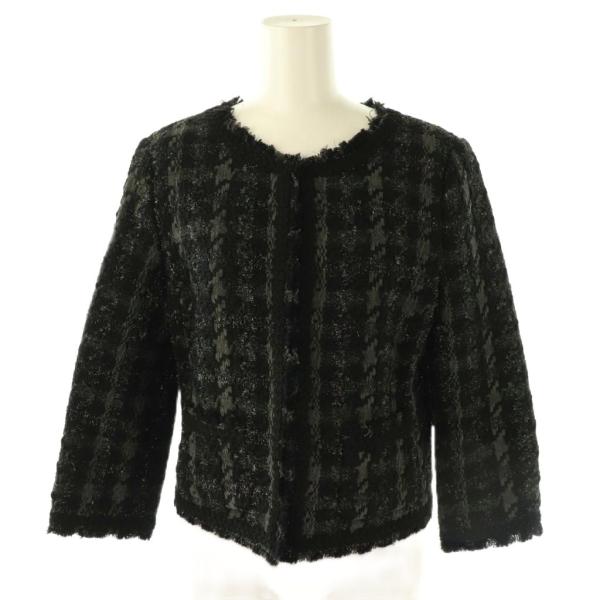 レキップヨシエイナバ L'EQUIPE YOSHIE INABA ツイードジャケット ノー