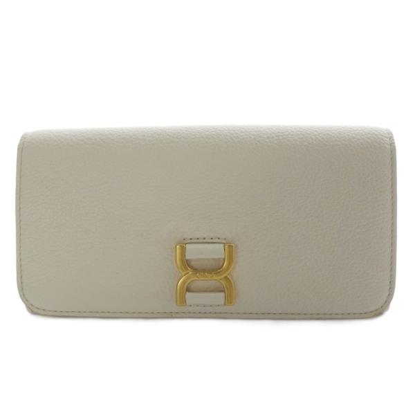 【中古】クロエ CHLOE マーシー MARCIE ロングウォレット 財布 二つ折り レザー アイボリー CHC23AP098I31110 Chloe（クロエ） マーシー MARCIE ロングウォレット 財布 二つ折り