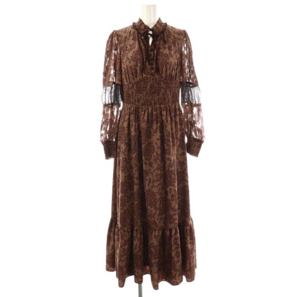 ハーリップトゥ Her lip to Winter Floral Long-sleeve Dress ドレス