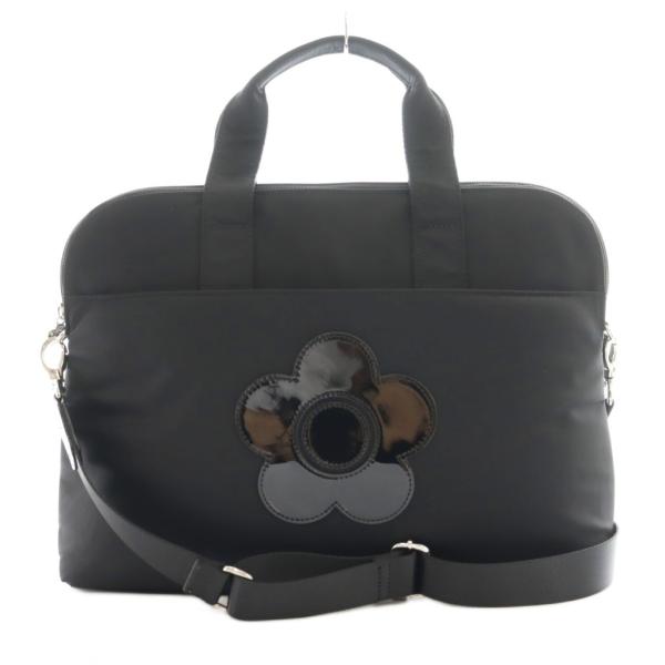 マリークワント MARY QUANT シンプルナイロンデイジー PCバッグ 2WAY