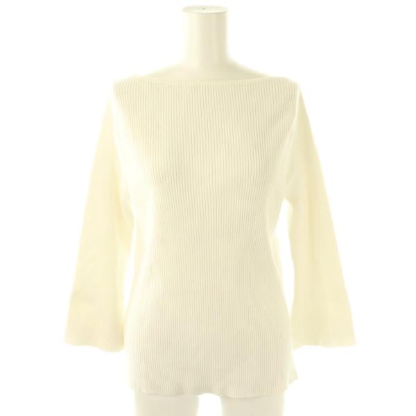 ドゥーズィエムクラス リブニット ホワイト ドゥーズィエムクラス DEUXIEME CLASSE SLIT RIB KNIT PULLOVER ニット