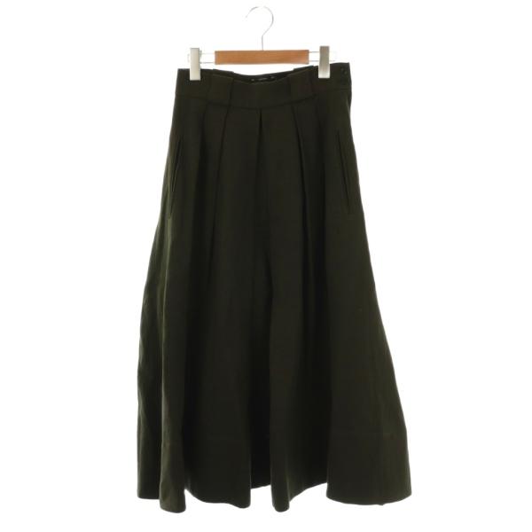 CONTE コンテ ボトムス 38 カーキ レディース コンテ conte 25SS ペーパー タックスカート ロング 36 ダークカーキ