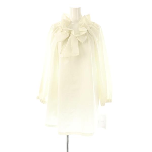 未使用美品 ¥25000 タグ付 MS'GRACY 40 パール 白ブラウス 未使用品 エムズグレイシー M'S GRACY 24年製 花びら襟ブラウス