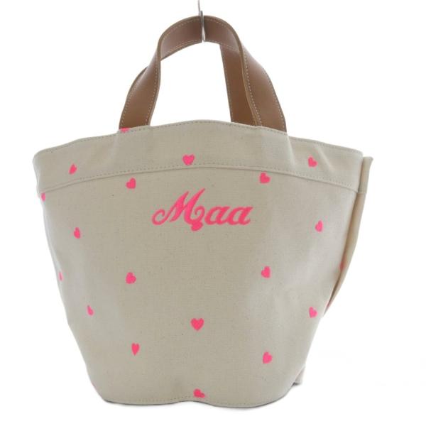 ラドロー LUDLOW トートバッグ ハンドバッグ ハート刺繍 キャンバス