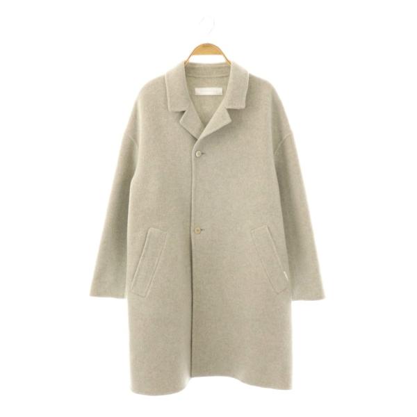 ギャルリーヴィー カシミヤ混 ワイドスリーブ コート 日本製 グレー ゆったりめ ギャルリーヴィー カシミヤ混 ワイドスリーブ コート 日本製 グレー