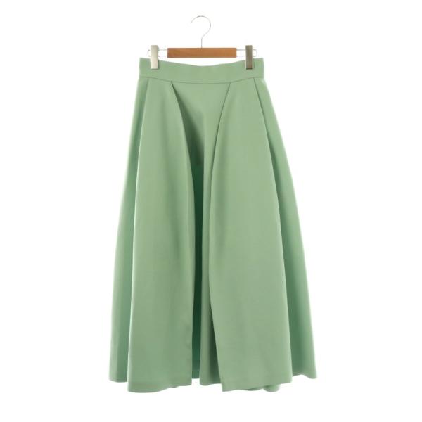 【中古】アドーア ADORE 25SS ドライミドルジョーゼットスカート フレア ロング 36 ミント /HK ■OS レディース アドーア ADORE 25SS ドライミドルジョーゼットスカート フレア ロング