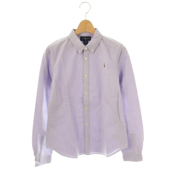 ラルフローレン RALPH LAUREN キッズ ロゴ刺繍 長袖 ボタンダウンシャツ 16 160/84 ラベンダー /ES ■OS キッズ【ブランド】ラルフローレン RALPH LAUREN【表記サイズ】16 160/84【実寸サイズ】肩...