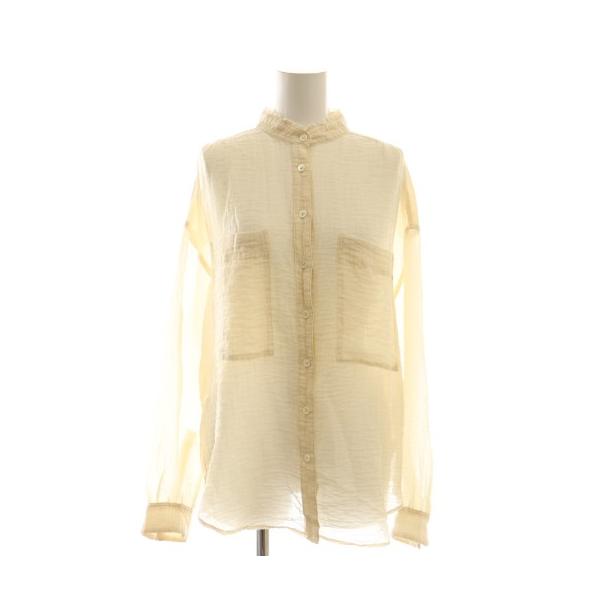 ロンハーマン Ron Herman 24AW セルロースバンドカラーシャツ ブラウス