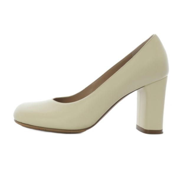 【中古】ペリーコ PELLICO ミレーナ パンプス ハイヒール スクエアトゥ レザー 35 アイボリー /YO22 レディース ペリーコ PELLICO ミレーナ パンプス ハイヒール スクエアトゥ レザー