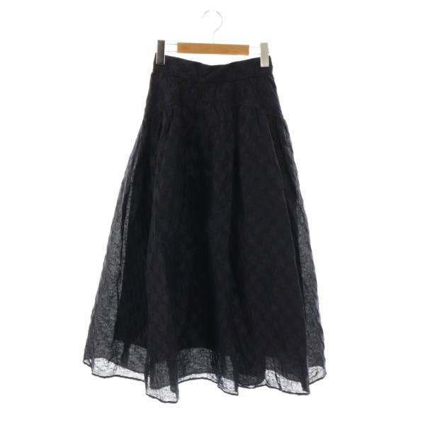 シートーキョー SHE Tokyo Suzy ジャガードスカート フレア ロング 36