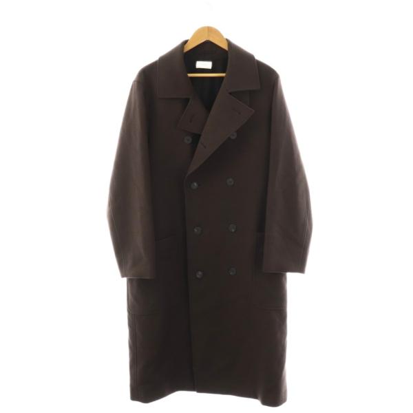エイトン ATON SUPER 160S DOUBLE SAXONY ダブルブレストコート ロング