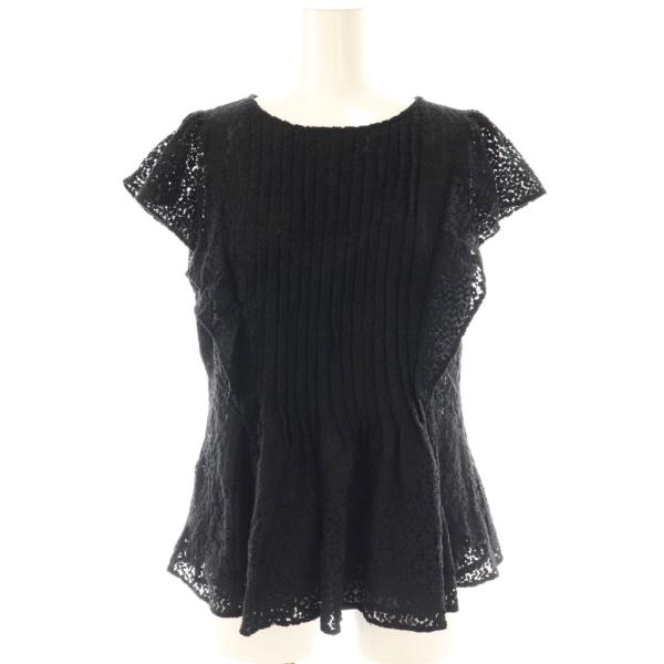 ジャスグリッティー JUSGLITTY 25SS レースチュニックブラウス 1 黒