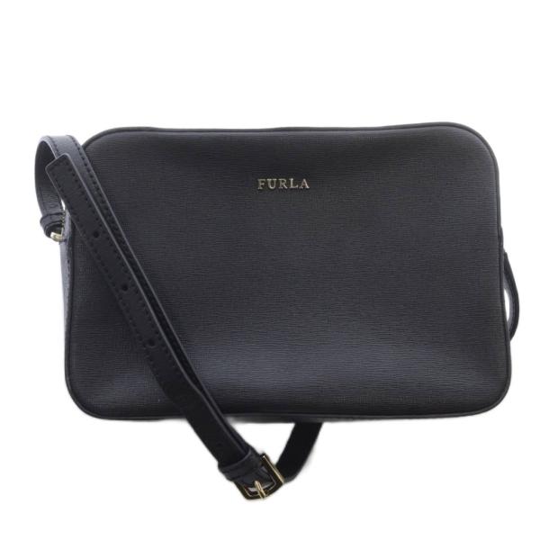 ⭐︎美品⭐︎FURLA/フルラ　黒 レザー ビジネスバッグ ストラップ付き FURLA（フルラ） ショルダーバッグ レザー ロゴ 黒 ブラック 972166