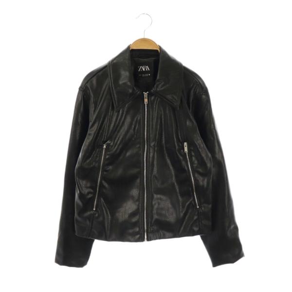 ZARA ザラ フェイクレザージャケット S【完売品】 新品・タグ付き】ZARA ザラ フェイクレザージャケット S（7〜9号