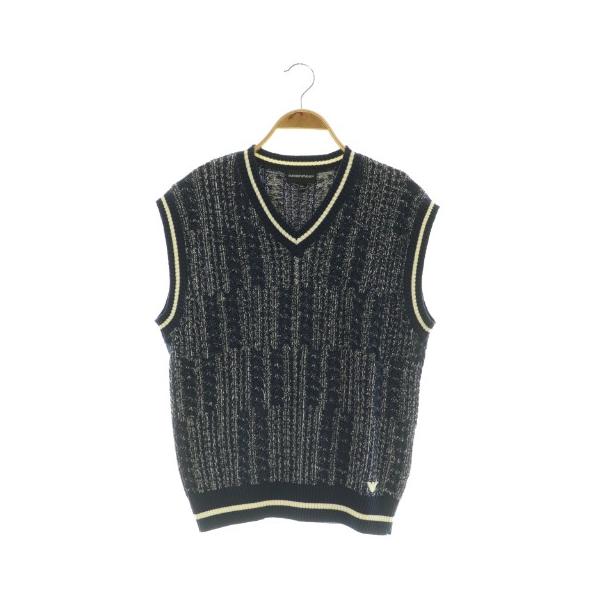 エンポリオアルマーニ EMPORIO ARMANI 24年 キッズ ニットベスト Vネック プルオーバー 12A ネイビー /MY ■OS ■SH キッズ【ブランド】エンポリオアルマーニ EMPORIO ARMANI【表記サイズ】12A【実...