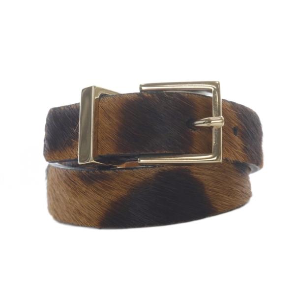 メゾンボワネ MAISON BOINET ハラコ ベルト ブレスレット 茶色