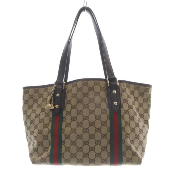 GUCCI（グッチ） GUCCI GGキャンバス シェリーライン トートバッグ
