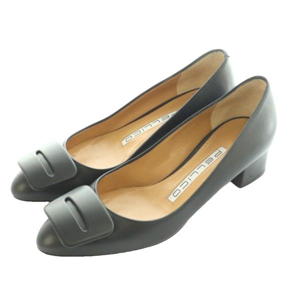 【中古】ペリーコ メトロ アネッリフィッビア パンプス 3.5cmヒール 34 黒 ブラック PE252DT0779VIVI-NERO ペリーコ メトロ METRO アネッリフィッビア ANELLI FIBBIA パンプス