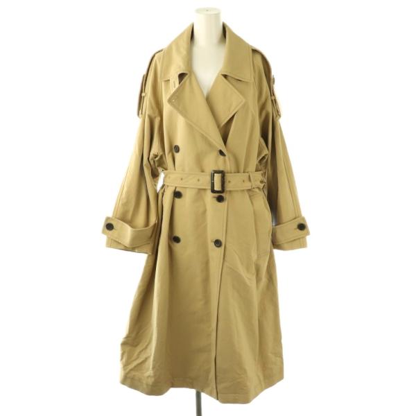 リヴドロワ RIVE DROITE 24AW オーバートレンチコート 36 ベージュ /AB
