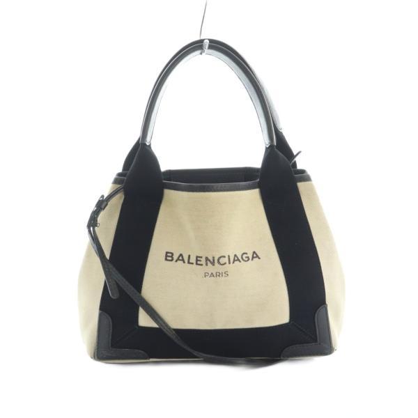 BALENCIAGA バッグ　カバス　キャンバス　2way ベージュ×ブラック 楽天市場】BALENCIAGA バレンシアガ バッグ トートバッグ CABAS カバ S