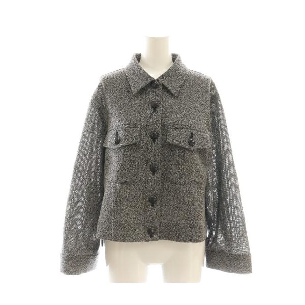 【中古】アナイ ANAYI 25AW ハードカラミステンカラーブルゾン ジャケット 38 グレー /CX ■OS ■SH レディース アナイ ANAYI 25AW ハードカラミステンカラーブルゾン ジャケット 38