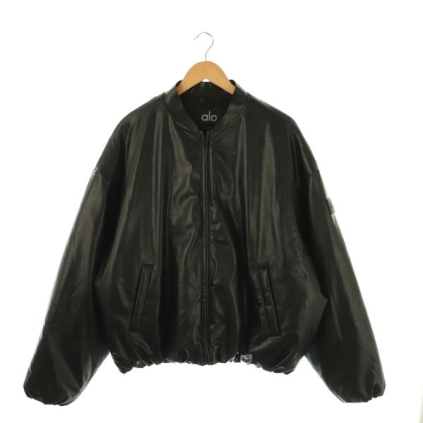 アローヨガ ALO Yoga プレミアフェイクレザー ボンバー ジャケット
