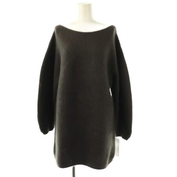 【中古】未使用品 スナイデル SNIDEL 25AW ラクーンミニニットワンピース 長袖 F チャコールグレー /HK ■OS ■SH SNIDEL（スナイデル） 未使用品 SNIDEL 25AW ラクーンミニニット