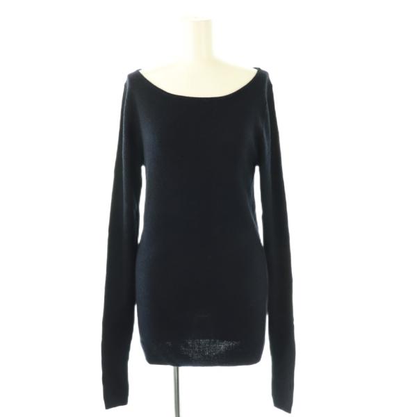 美品 アパルトモン ドゥーズィエムクラス ボートネック アゼニット カシミヤ アパルトモン☆ボートネックアゼニット