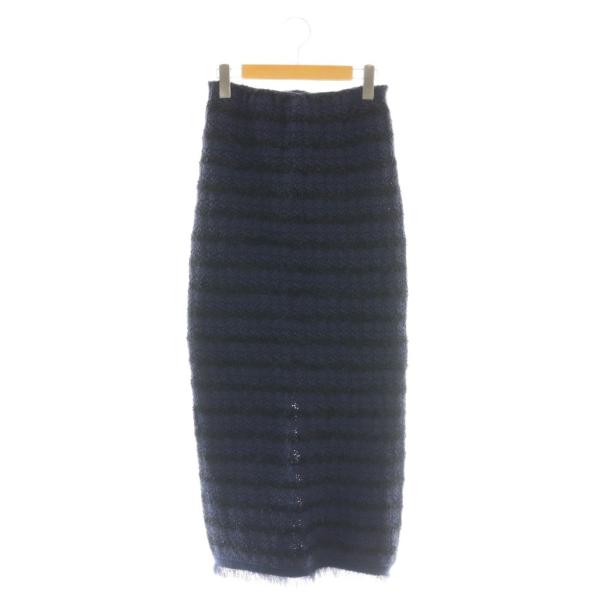 ウィムガゼット Whim Gazette 23SS ツイードニットスカート タイト