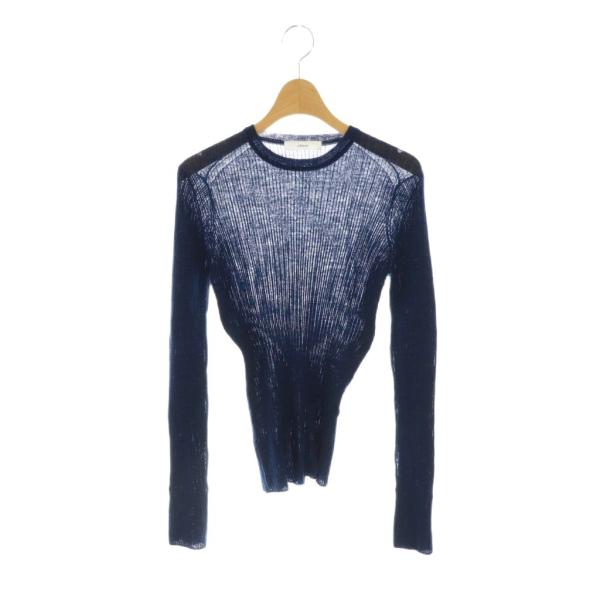 エブール ebure 23AW ハイゲージシアーリブニット セーター 長袖