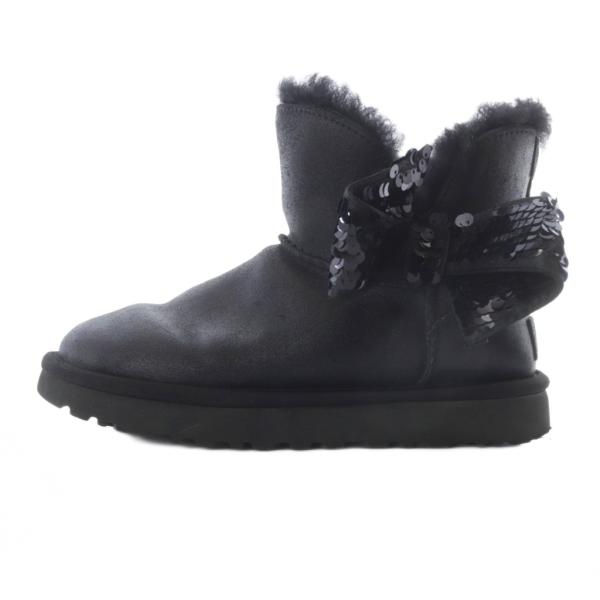 アグ オーストラリア UGG australia レザー ショートムートンブーツ