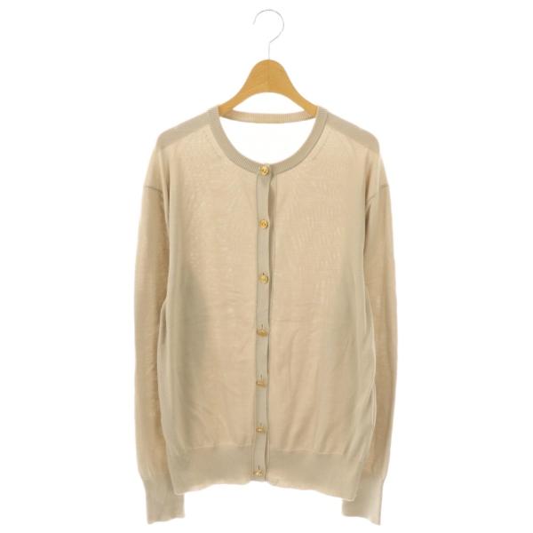 【中古】ドゥーズィエムクラス neo beauty カーディガン ニット 長袖 金ボタン ベージュ /DO ■OS レディース ドゥーズィエムクラス DEUXIEME CLASSE neo beauty カーディガン