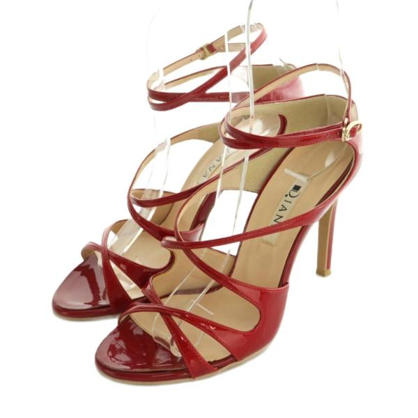 DIANA（ダイアナ） サンダル エナメル ストラップ ハイヒール 23.0cm