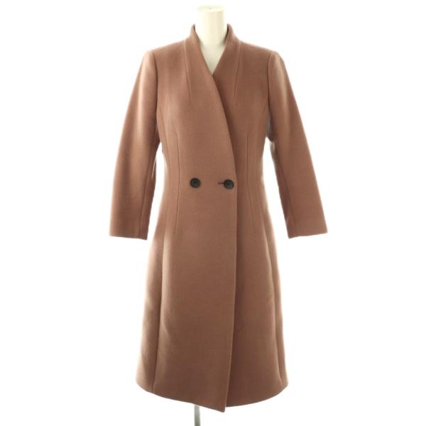 【中古】エポカ EPOCA  ADELE フィットアンドフレア ロングコート アウター 38 ブラウン /DF ■OS レディース エポカ EPOCA ADELE フィットアンドフレア ロングコート アウター 38