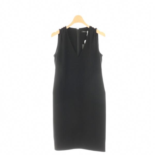 未使用品 ヨーコチャン YOKO CHAN パール ノースリーブワンピース 膝丈