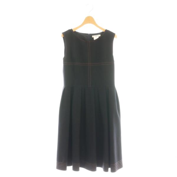 Rene（ルネ） ノースリーブ ワンピース ひざ丈 38 ブラック /DF □OS
