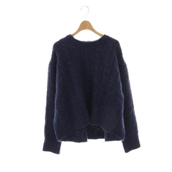 ヌキテパ NE QUITTEZ PAS! Wool Mohair Aran Pattern Pullover ニット