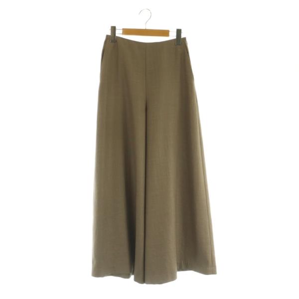 アナイ ANAYI ボリュームワイドパンツ ハイウエスト 34 ベージュ /MY
