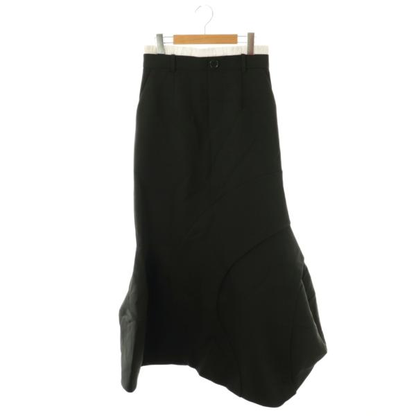 【美品】enfold エンフォルド　ファニースカート　38 黒 ENFOLD(エンフォルド)｜ODD SHAPE SKIRT スカート/ブラック の通販