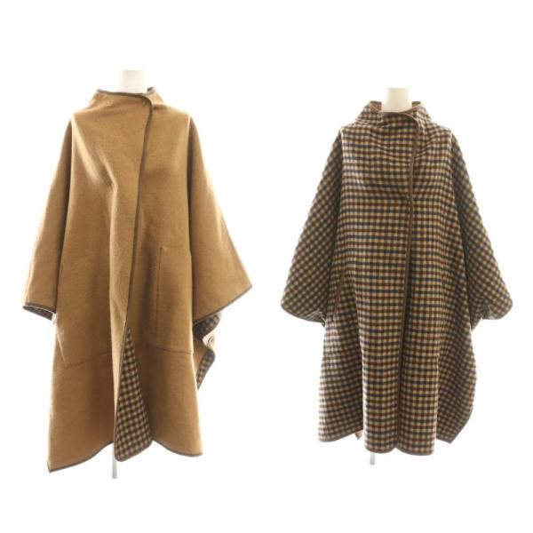 アメリヴィンテージ Ameri VINTAGE REVERSIBLE COLOR PONCHO COAT